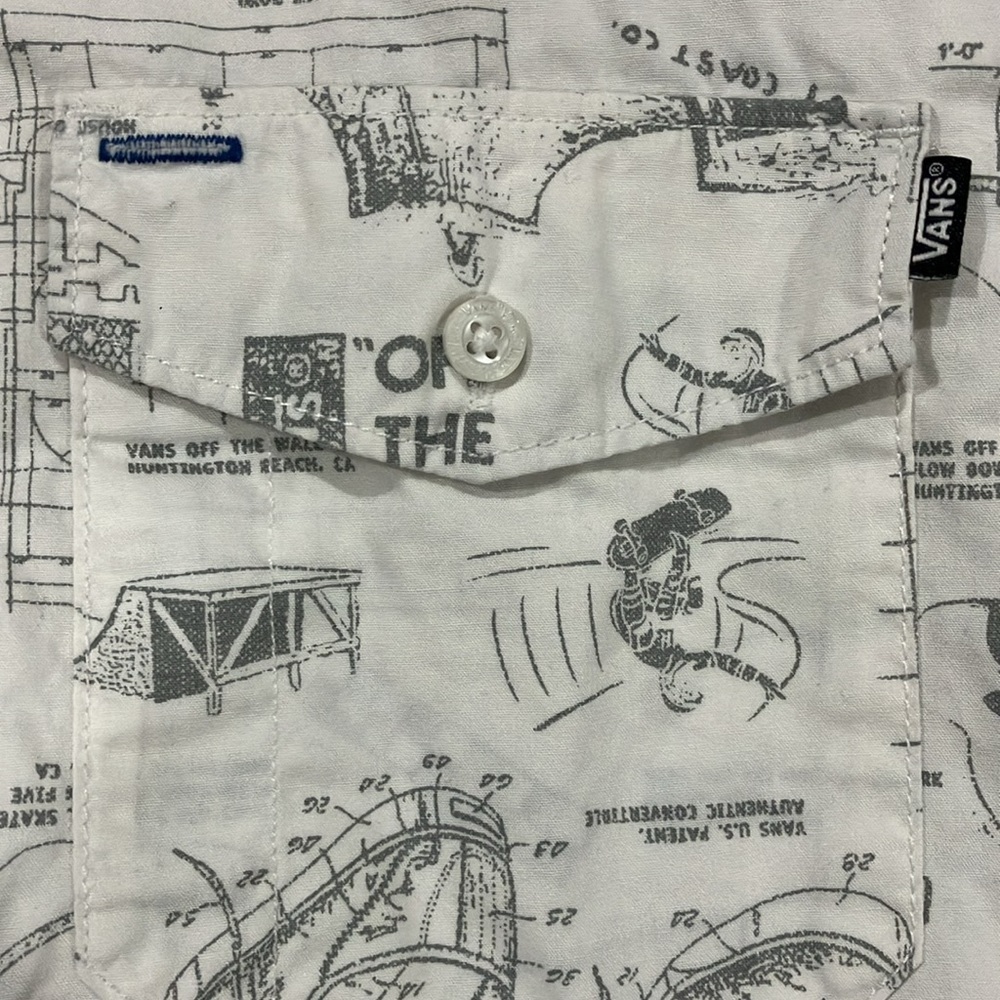 Vans Men’s Button Down Shirt - Picture 4 of 7